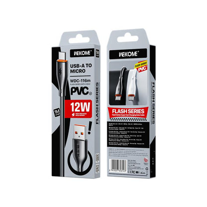 WK WDC-116m 12W USB to Micro USB Fast Charging Data Cable, Length: 1m, WDC-116m