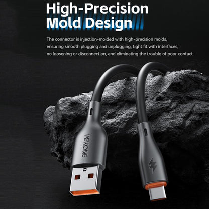 WK WDC-116m 12W USB to Micro USB Fast Charging Data Cable, Length: 1m