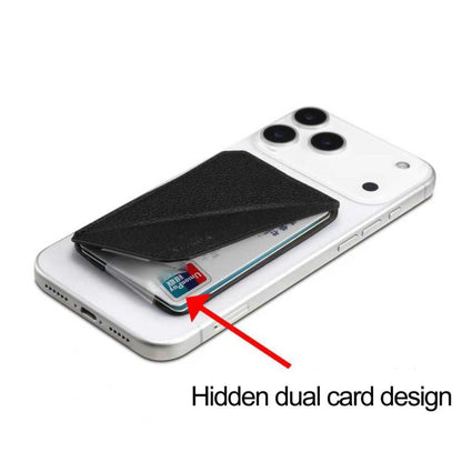 Denior V22 Calf Texture Leather MagSafe Card Holder Bag