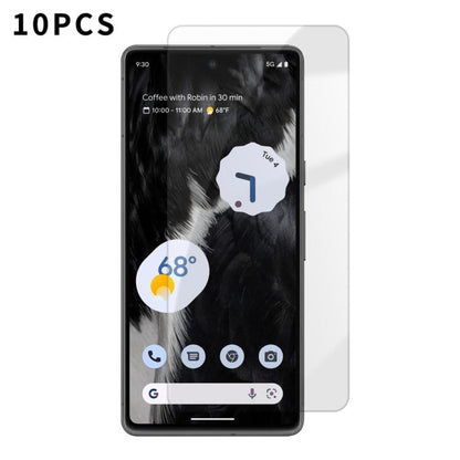 Kalebol 10pcs High-Aluminum Semi-Screen Anti-Fingerprint HD Tempered Glass Film, For Google Pixel 11 Pro XL, For Google Pixel 11, For Google Pixel 11 Pro, For Google Pixel 10a, For Google Pixel 10 Pro XL, For Google Pixel 10 Pro, For Google Pixel 10   ...