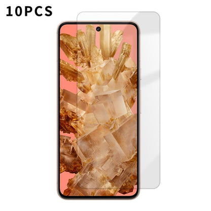 Kalebol 10pcs High-Aluminum Semi-Screen Anti-Fingerprint HD Tempered Glass Film, For Google Pixel 11 Pro XL, For Google Pixel 11, For Google Pixel 11 Pro, For Google Pixel 10a, For Google Pixel 10 Pro XL, For Google Pixel 10 Pro, For Google Pixel 10   ...