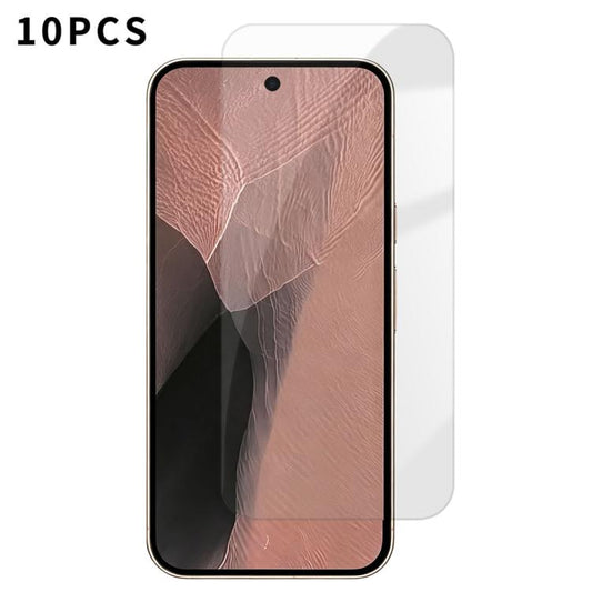 Kalebol 10pcs High-Aluminum Semi-Screen Anti-Fingerprint HD Tempered Glass Film, For Google Pixel 11 Pro XL, For Google Pixel 11, For Google Pixel 11 Pro, For Google Pixel 10a, For Google Pixel 10 Pro XL, For Google Pixel 10 Pro, For Google Pixel 10
