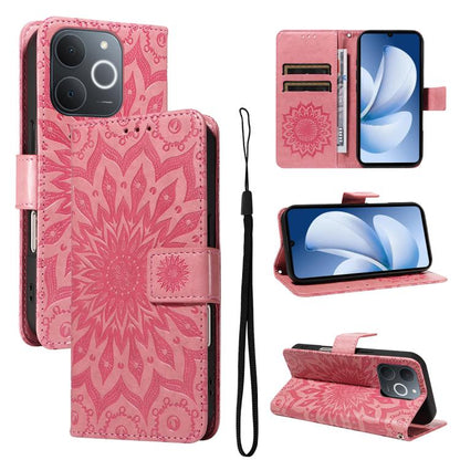 Embossed Sunflower Pattern Flip Leather Phone Case, For Realme 16 Pro+ 5G Global, For Realme 16 Pro 5G Global, For Realme C85 5G/15X 5G India, For Realme C85 Pro 4G, For Realme 15T 5G, For Realme C71 4G India, For Realme 15 5G