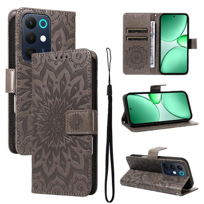 Embossed Sunflower Pattern Flip Leather Phone Case, For Realme 16 Pro+ 5G Global, For Realme 16 Pro 5G Global, For Realme C85 5G/15X 5G India, For Realme C85 Pro 4G, For Realme 15T 5G, For Realme C71 4G India, For Realme 15 5G