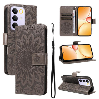 Embossed Sunflower Pattern Flip Leather Phone Case, For Realme 16 Pro+ 5G Global, For Realme 16 Pro 5G Global, For Realme C85 5G/15X 5G India, For Realme C85 Pro 4G, For Realme 15T 5G, For Realme C71 4G India, For Realme 15 5G
