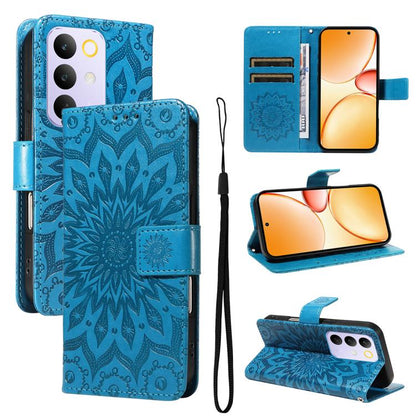 Embossed Sunflower Pattern Flip Leather Phone Case, For Realme 16 Pro+ 5G Global, For Realme 16 Pro 5G Global, For Realme C85 5G/15X 5G India, For Realme C85 Pro 4G, For Realme 15T 5G, For Realme C71 4G India, For Realme 15 5G