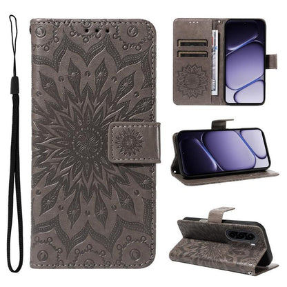 Embossed Sunflower Pattern Flip Leather Phone Case, For Realme 16T 5G, For Realme 16 Pro+ 5G Global, For Realme 16 Pro 5G Global, For Realme P4x 5G, For Realme C85 5G/15X 5G India, For Realme C85 Pro 4G, For Realme 15T 5G, For Realme C71 4G India      ...