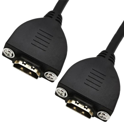 4K 60HZ 2.0 Version HDMI Male to Female Fixed Extension Cable with Screw Holes, 0.2m
