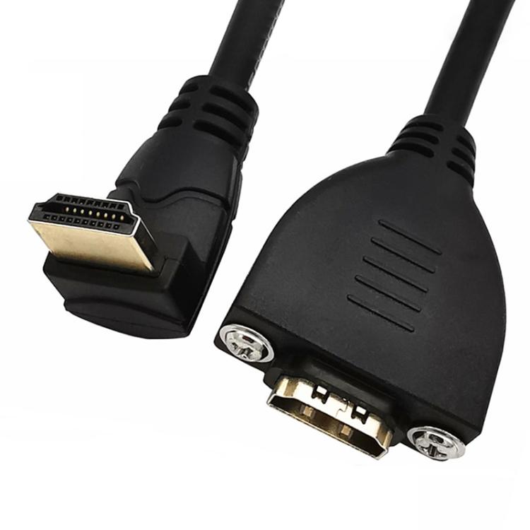 4K 60HZ 2.0 Version HDMI Male to Female Fixed Extension Cable with Screw Holes, 0.2m