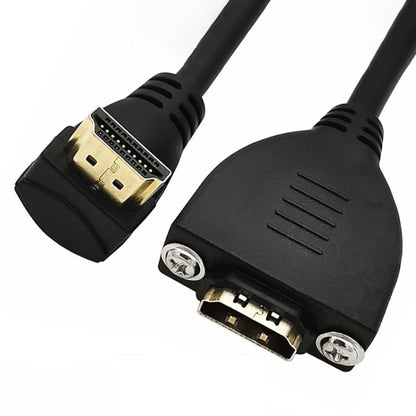 4K 60HZ 2.0 Version HDMI Male to Female Fixed Extension Cable with Screw Holes, 0.2m