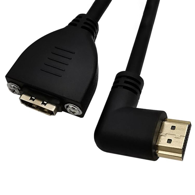 4K 60HZ 2.0 Version HDMI Male to Female Fixed Extension Cable with Screw Holes, 0.2m