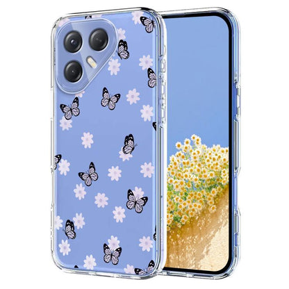 Flower Pattern Painted TPU Phone Case, For Tecno Spark Go 2024 / Pop 8 / Spark 20, For Tecno Spark 40C, For Tecno Pova 7 Pro 5G, For Tecno Pova 7 5G, For Tecno Spark 40 4G, For Tecno Pova 7 Ultra 5G, For Tecno Pova 7 4G, For Tecno Camon 40 Pro 4G / 5G ...