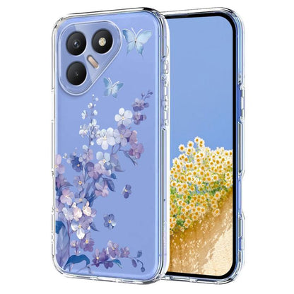 Flower Pattern Painted TPU Phone Case, For Tecno Spark Go 2024 / Pop 8 / Spark 20, For Tecno Spark 40C, For Tecno Pova 7 Pro 5G, For Tecno Pova 7 5G, For Tecno Spark 40 4G, For Tecno Pova 7 Ultra 5G, For Tecno Pova 7 4G, For Tecno Camon 40 Pro 4G / 5G ...