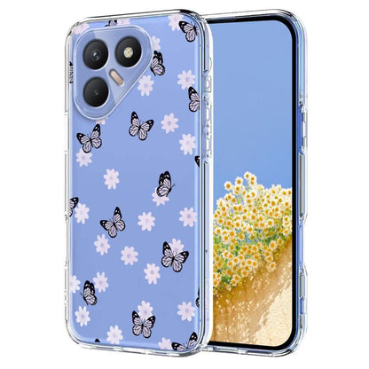 Flower Pattern Painted TPU Phone Case, For Tecno Spark Go 2024 / Pop 8 / Spark 20, For Tecno Spark 40C, For Tecno Pova 7 Pro 5G, For Tecno Pova 7 5G, For Tecno Spark 40 4G, For Tecno Pova 7 Ultra 5G, For Tecno Pova 7 4G, For Tecno Camon 40 Pro 4G / 5G ...