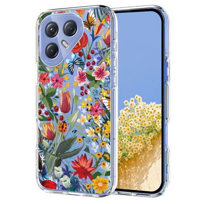 Flower Pattern Painted TPU Phone Case, For Tecno Spark Go 2024 / Pop 8 / Spark 20, For Tecno Spark 40C, For Tecno Pova 7 Pro 5G, For Tecno Pova 7 5G, For Tecno Spark 40 4G, For Tecno Pova 7 Ultra 5G, For Tecno Pova 7 4G, For Tecno Camon 40 Pro 4G / 5G ...