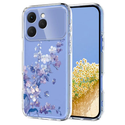 Flower Pattern Painted TPU Phone Case, For Tecno Spark Go 2024 / Pop 8 / Spark 20, For Tecno Spark 40C, For Tecno Pova 7 Pro 5G, For Tecno Pova 7 5G, For Tecno Spark 40 4G, For Tecno Pova 7 Ultra 5G, For Tecno Pova 7 4G, For Tecno Camon 40 Pro 4G / 5G ...