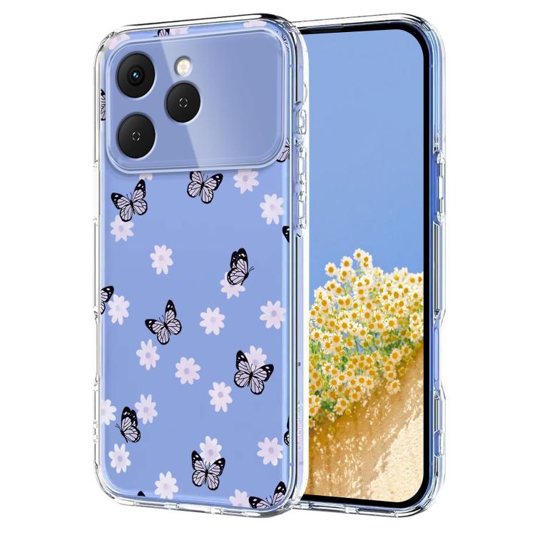 Flower Pattern Painted TPU Phone Case, For Tecno Spark Go 2024 / Pop 8 / Spark 20, For Tecno Spark 40C, For Tecno Pova 7 Pro 5G, For Tecno Pova 7 5G, For Tecno Spark 40 4G, For Tecno Pova 7 Ultra 5G, For Tecno Pova 7 4G, For Tecno Camon 40 Pro 4G / 5G ...