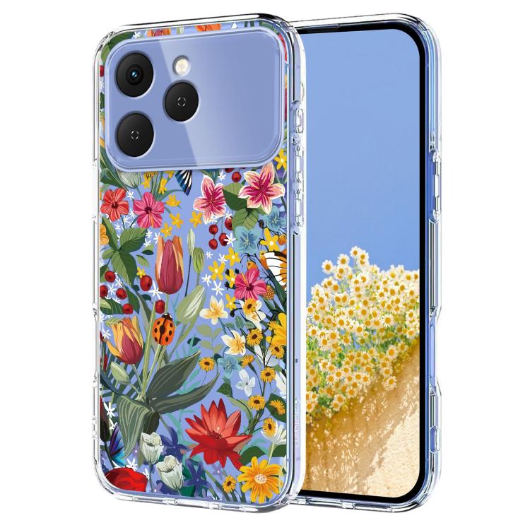 Flower Pattern Painted TPU Phone Case, For Tecno Spark Go 2024 / Pop 8 / Spark 20, For Tecno Spark 40C, For Tecno Pova 7 Pro 5G, For Tecno Pova 7 5G, For Tecno Spark 40 4G, For Tecno Pova 7 Ultra 5G, For Tecno Pova 7 4G, For Tecno Camon 40 Pro 4G / 5G ...