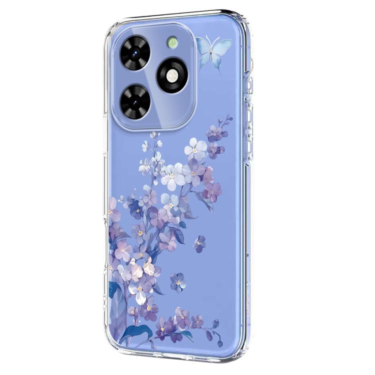 Flower Pattern Painted TPU Phone Case, For Tecno Spark Go 2024 / Pop 8 / Spark 20, For Tecno Spark 40C, For Tecno Pova 7 Pro 5G, For Tecno Pova 7 5G, For Tecno Spark 40 4G, For Tecno Pova 7 Ultra 5G, For Tecno Pova 7 4G, For Tecno Camon 40 Pro 4G / 5G ...