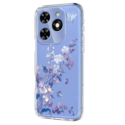 Flower Pattern Painted TPU Phone Case, For Tecno Spark Go 2024 / Pop 8 / Spark 20, For Tecno Spark 40C, For Tecno Pova 7 Pro 5G, For Tecno Pova 7 5G, For Tecno Spark 40 4G, For Tecno Pova 7 Ultra 5G, For Tecno Pova 7 4G, For Tecno Camon 40 Pro 4G / 5G ...