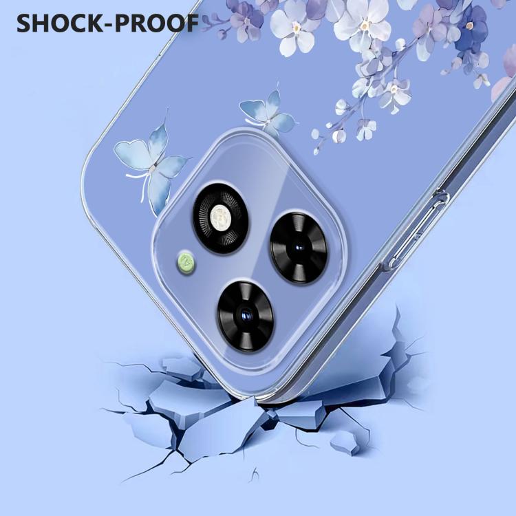 Flower Pattern Painted TPU Phone Case, For Tecno Spark Go 2024 / Pop 8 / Spark 20, For Tecno Spark 40C, For Tecno Pova 7 Pro 5G, For Tecno Pova 7 5G, For Tecno Spark 40 4G, For Tecno Pova 7 Ultra 5G, For Tecno Pova 7 4G, For Tecno Camon 40 Pro 4G / 5G ...
