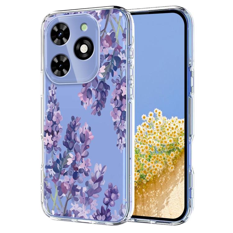 Flower Pattern Painted TPU Phone Case, For Tecno Spark Go 2024 / Pop 8 / Spark 20, For Tecno Spark 40C, For Tecno Pova 7 Pro 5G, For Tecno Pova 7 5G, For Tecno Spark 40 4G, For Tecno Pova 7 Ultra 5G, For Tecno Pova 7 4G, For Tecno Camon 40 Pro 4G / 5G ...