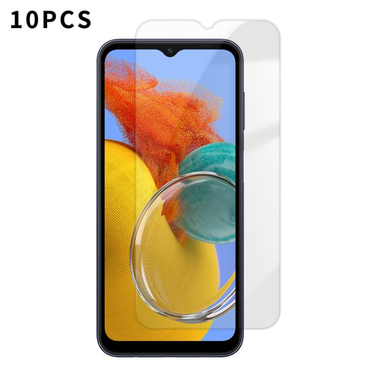 Kalebol 10pcs High-Aluminum Semi-Screen Anti-Fingerprint HD Tempered Glass Film, For Galaxy M47 5G, For Galaxy M56 5G, For Galaxy M55 5G, For Galaxy M34 5G, For Galaxy M54 5G, For Galaxy M14 5G, For Galaxy M53 5G, For Galaxy M33 5G