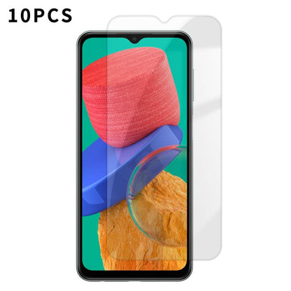 Kalebol 10pcs High-Aluminum Semi-Screen Anti-Fingerprint HD Tempered Glass Film, For Galaxy M47 5G, For Galaxy M56 5G, For Galaxy M55 5G, For Galaxy M34 5G, For Galaxy M54 5G, For Galaxy M14 5G, For Galaxy M53 5G, For Galaxy M33 5G
