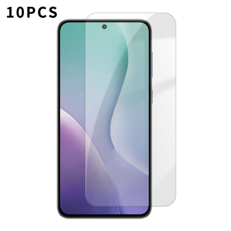 Kalebol 10pcs High-Aluminum Semi-Screen Anti-Fingerprint HD Tempered Glass Film, For Galaxy M47 5G, For Galaxy M56 5G, For Galaxy M55 5G, For Galaxy M34 5G, For Galaxy M54 5G, For Galaxy M14 5G, For Galaxy M53 5G, For Galaxy M33 5G
