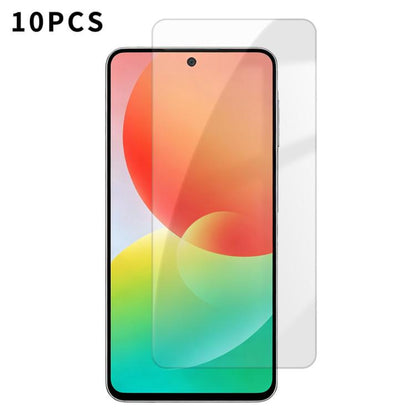 Kalebol 10pcs High-Aluminum Semi-Screen Anti-Fingerprint HD Tempered Glass Film, For Galaxy M47 5G, For Galaxy M56 5G, For Galaxy M55 5G, For Galaxy M34 5G, For Galaxy M54 5G, For Galaxy M14 5G, For Galaxy M53 5G, For Galaxy M33 5G