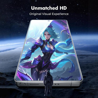 Kalebol 10pcs High-Aluminum Semi-Screen Anti-Fingerprint HD Tempered Glass Film, For Galaxy M47 5G, For Galaxy M56 5G, For Galaxy M55 5G, For Galaxy M34 5G, For Galaxy M54 5G, For Galaxy M14 5G, For Galaxy M53 5G, For Galaxy M33 5G