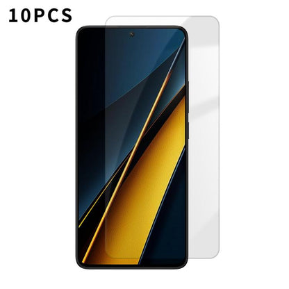 Kalebol 10pcs High-Aluminum Semi-Screen Anti-Fingerprint HD Tempered Glass Film, For Xiaomi Poco M8 Power 5G, For Xiaomi 17T Pro 5G, For Xiaomi Poco C81 Pro 4G, For Xiaomi 17T 5G, For Xiaomi 17 Ultra, For Xiaomi 17 Pro Max, For Xiaomi 17 Pro           ...