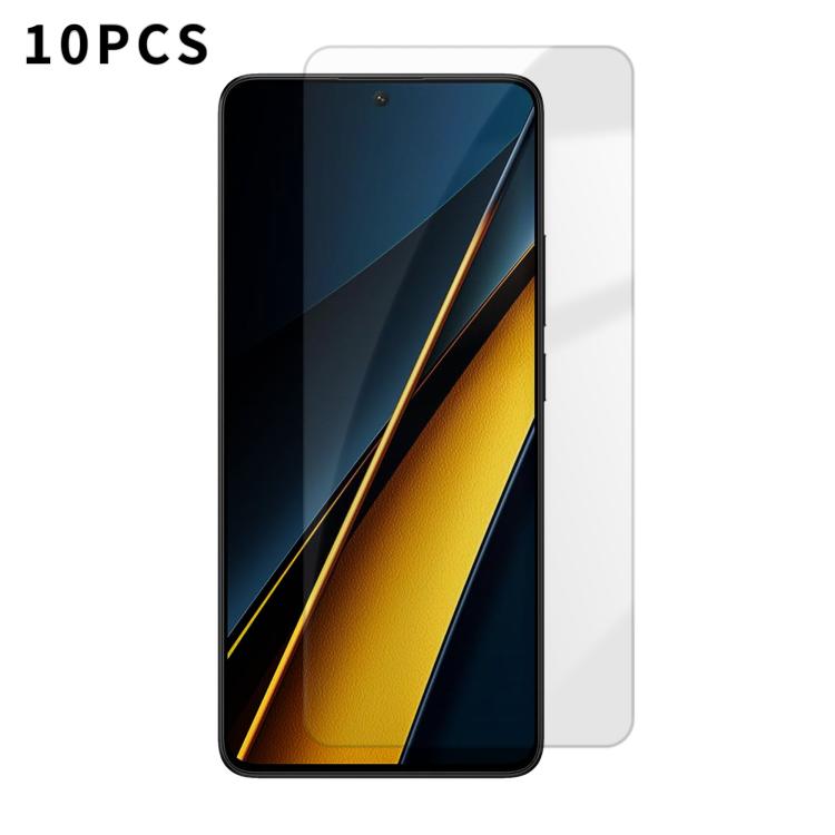 Kalebol 10pcs High-Aluminum Semi-Screen Anti-Fingerprint HD Tempered Glass Film, For Xiaomi Poco C81 Pro 4G, For Xiaomi 17T 5G, For Xiaomi 17 Ultra, For Xiaomi 17 Pro Max, For Xiaomi 17 Pro, For Xiaomi 17, For Xiaomi 15T Pro, For Xiaomi 15T            ...