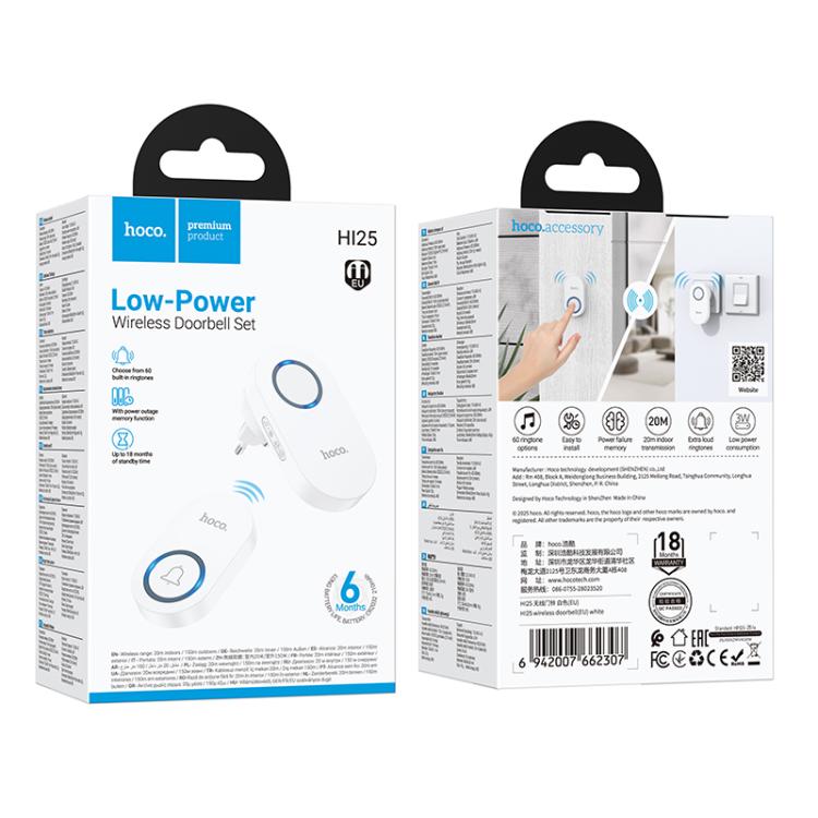 hoco HI25 Home Low-Power Wireless Doorbell