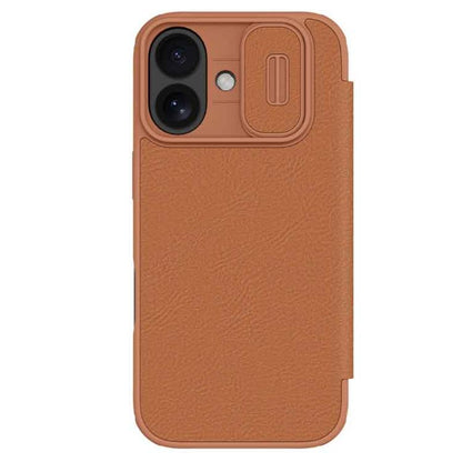 NILLKIN QIN Series Pro Sliding Camera Cover Design Leather Phone Case, For iPhone 17 Pro, For iPhone 17, For iPhone Air