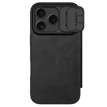 NILLKIN QIN Series Pro Sliding Camera Cover Design Leather Phone Case, For iPhone 17 Pro, For iPhone 17, For iPhone Air