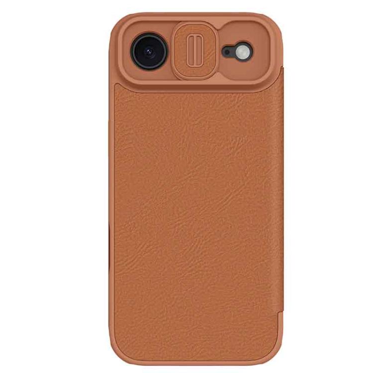 NILLKIN QIN Series Pro Sliding Camera Cover Design Leather Phone Case, For iPhone 17 Pro, For iPhone 17, For iPhone Air