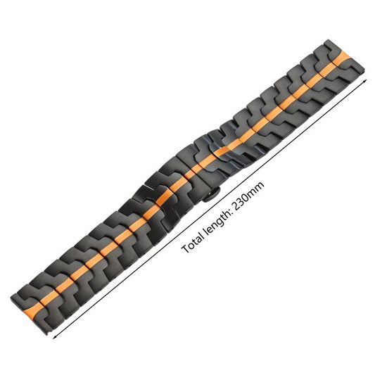 xDfind Butterfly Buckle Stainless Steel Watch Band, 22mm