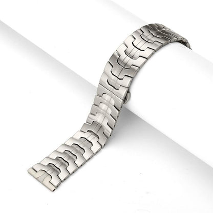 xDfind Butterfly Buckle Stainless Steel Watch Band, 22mm