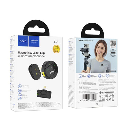 hoco L21 Charm Lavalier Magnetic Wireless Microphone