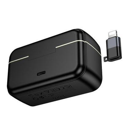 hoco L22 Bright Lavalier Magnetic Wireless Dual Microphone with Charging Case and Receiver