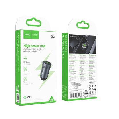 hoco Z62 Energy QC3.0 18W USB-A Single Port Car Charger