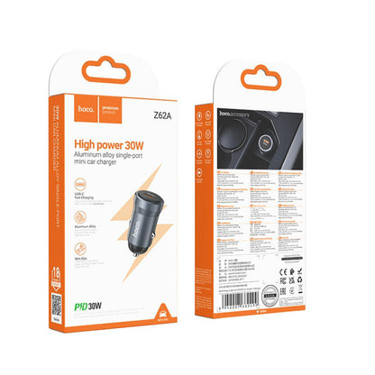 hoco Z62A Energy PD 30W USB-C / Type-C Single Port Car Charger