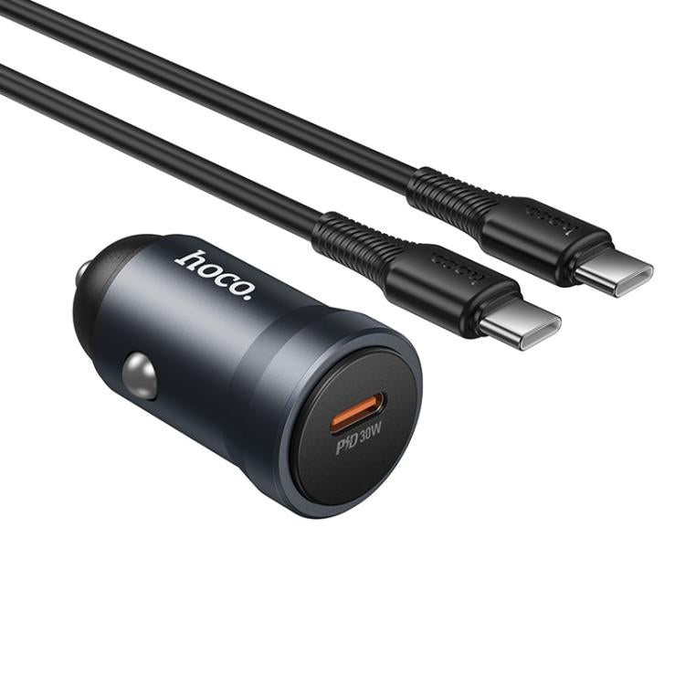 hoco Z62A Energy PD 30W USB-C / Type-C Single Port Car Charger Set with Type-C to Type-C Cable
