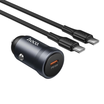 hoco Z62A Energy PD 30W USB-C / Type-C Single Port Car Charger Set with Type-C to Type-C Cable