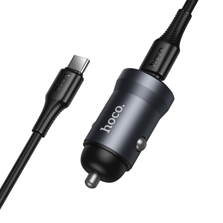 hoco Z62A Energy PD 30W USB-C / Type-C Single Port Car Charger Set with Type-C to Type-C Cable