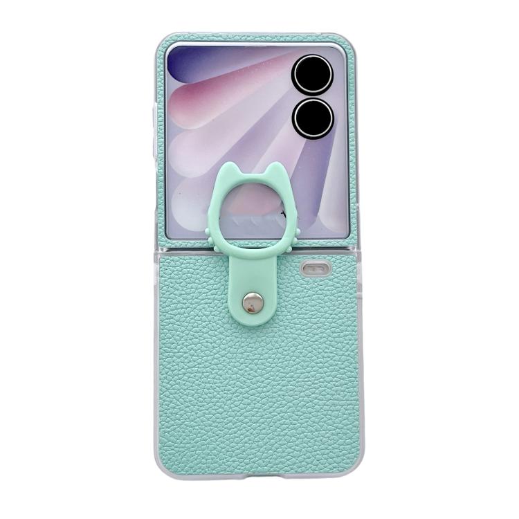 Transparent Frame Jelly PU + PC Phone Case with Ring Holder
