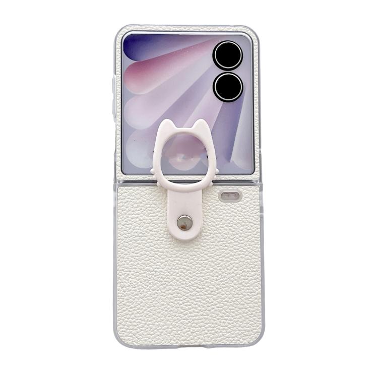 Transparent Frame Jelly PU + PC Phone Case with Ring Holder