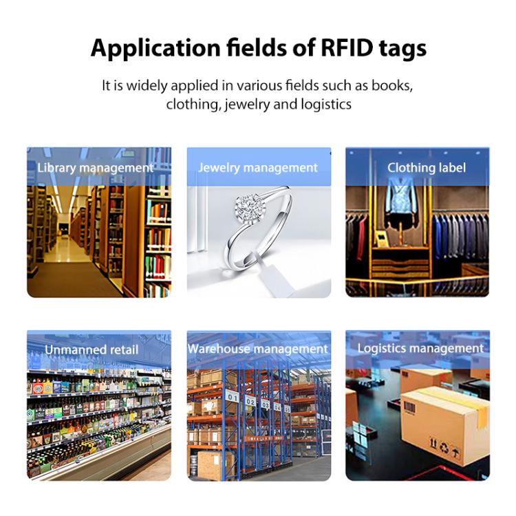 NFC Tags Sticker with NTAG213 Chip UHF RFID Labels Wet Inlay