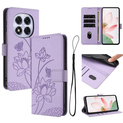 Lotus Embossed Leather Phone Case with Lanyard, For Redmi Note 13 Pro 4G / Note 14S 4G Global, For Redmi Note 14 4G EU 164.84mm, For Redmi Note 14 Pro 5G / 14 Pro+ 5G Global, For Redmi Note 14 5G Global / Poco M7 Pro 5G, For Redmi Turbo 4 Pro / Poco F5...